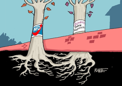 Cartoon: Brandmauer unterwandert (medium) by RABE tagged merz,union,kanzler,fritze,koalition,spd,klingbeil,bundesregierung,rabe,ralf,böhme,cartoon,karikatur,pressezeichnung,farbcartoon,tagescartoon,fett,fettnapf,drecksarbeit,sahra,wagenkneht,bsw,brombeere,afd,rechte,weidel,brandmauer,baum,bäume,wurzel,gespräch,miteinander,merz,union,kanzler,fritze,koalition,spd,klingbeil,bundesregierung,rabe,ralf,böhme,cartoon,karikatur,pressezeichnung,farbcartoon,tagescartoon,fett,fettnapf,drecksarbeit,sahra,wagenkneht,bsw,brombeere,afd,rechte,weidel,brandmauer,baum,bäume,wurzel,gespräch,miteinander