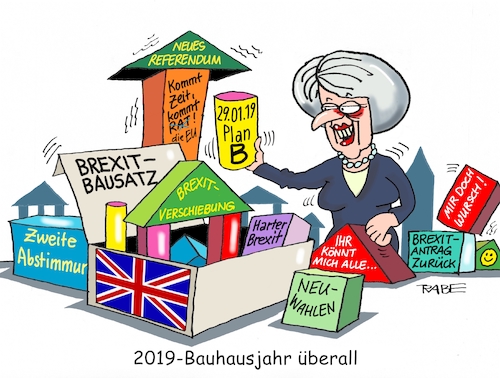Cartoon: Brexit Bauklötzer (medium) by RABE tagged brexit,eu,insel,may,britten,austritt,rabe,ralf,böhme,cartoon,karikatur,pressezeichnung,farbcartoon,tagescartoon,bauhaus,baukasten,bauklötzer,plan,referendum,neuwahlen,verschiebung,brexit,eu,insel,may,britten,austritt,rabe,ralf,böhme,cartoon,karikatur,pressezeichnung,farbcartoon,tagescartoon,bauhaus,baukasten,bauklötzer,plan,referendum,neuwahlen,verschiebung