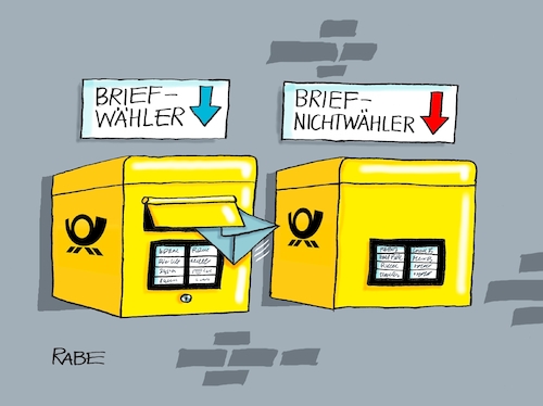 Cartoon: Briefwahlqual (medium) by RABE tagged corona,bundländerkonferenz,merkel,kanzleramt,lockerungen,stufenplan,öffnungen,lockdown,shutdown,baumärkte,impfdosen,rki,fallzahlen,inzidenzwert,spahn,impfzentren,impfreihenfolge,notbremse,landtagswahl,bundestagswahl,brief,briefkasten,briefwahl,postkastenn,briefschlitz,nichtwähler,briefwähler,wahllokal,wähler,corona,bundländerkonferenz,merkel,kanzleramt,lockerungen,stufenplan,öffnungen,lockdown,shutdown,baumärkte,impfdosen,rki,fallzahlen,inzidenzwert,spahn,impfzentren,impfreihenfolge,notbremse,landtagswahl,bundestagswahl,brief,briefkasten,briefwahl,postkastenn,briefschlitz,nichtwähler,briefwähler,wahllokal,wähler