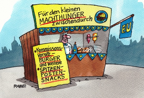 Cartoon: Brüsselburger (medium) by RABE tagged brüssel,eu,europe,europaparlament,europawahl,euro,posten,kommissionspräsident,juncker,schulz,macht,machthunger,rabe,ralf,böhme,cartoon,karikatur,pressezeichnung,farbcartoon,imbiss,snack,burger,imbissbude,spitzenposten,brüssel,eu,europe,europaparlament,europawahl,euro,posten,kommissionspräsident,juncker,schulz,macht,machthunger,rabe,ralf,böhme,cartoon,karikatur,pressezeichnung,farbcartoon,imbiss,snack,burger,imbissbude,spitzenposten