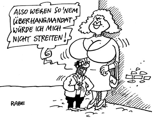 Cartoon: Brustumfang (medium) by RABE tagged überhang,überhangmandat,karlsruhe,bundesverfassungsgericht,verfassungsgericht,wahlen,bundestagswahl,wähler,wahlrecht,verfassungswidrig,streitpunkt,bundesregierung,sitze,bundestag,mann,frau,liebe,oberweite,busen,büstenhalter,brüste,streit