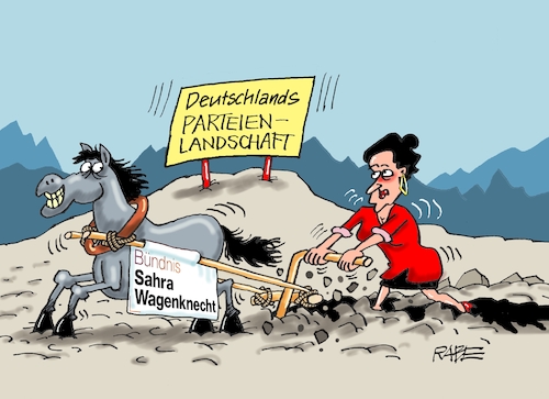 Cartoon: Bündnis für Sahra (medium) by RABE tagged wagenknecht,sahra,linke,parteiengründung,verein,bsw,bündnis,abspaltung,rabe,ralf,böhme,cartoon,karikatur,pressezeichnung,farbcartoon,tagescartoon,tür,auflösung,feld,acker,furche,pflug,umpflügerin,pferd,parteienlandschaft,wagenknecht,sahra,linke,parteiengründung,verein,bsw,bündnis,abspaltung,rabe,ralf,böhme,cartoon,karikatur,pressezeichnung,farbcartoon,tagescartoon,tür,auflösung,feld,acker,furche,pflug,umpflügerin,pferd,parteienlandschaft