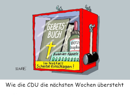 CDU Notfallschränkchen CDU Notfallschränkchen