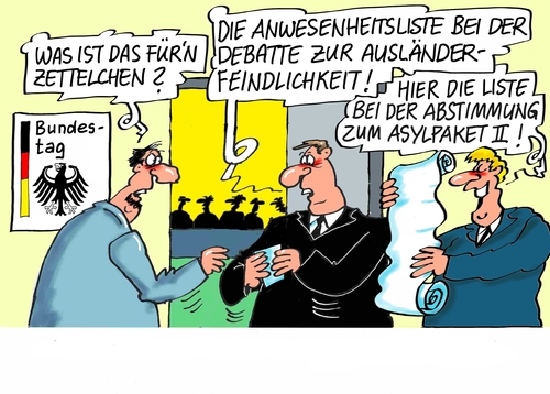 Debatte Asylpaket Anwesenheit Debatte Asylpaket Anwesenheit