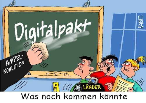 Cartoon: Digipakt (medium) by RABE tagged schule,schüler,lehrer,schultafel,schwamm,bildung,digtalpakt,bund,länder,rabe,ralf,böhme,cartoon,karikatur,pressezeichnung,farbcartoon,tagescartoon,abwischer,schulranzen,tafel,tafelschwamm,kreide,schule,schüler,lehrer,schultafel,schwamm,bildung,digtalpakt,bund,länder,rabe,ralf,böhme,cartoon,karikatur,pressezeichnung,farbcartoon,tagescartoon,abwischer,schulranzen,tafel,tafelschwamm,kreide