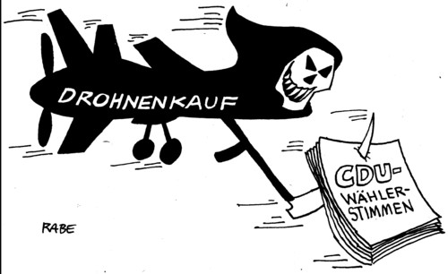 Cartoon: Drohne (medium) by RABE tagged drohne,kampfdrohne,bundeswehr,verteidigungsminister,auslandseinsatz,sense,sensenmann,soldaten,rabe,ralf,böhme,cartoon,karikatur,überwachungsdrohne,usa,drohnenkauf,tötungsmaschine,drohne,kampfdrohne,bundeswehr,verteidigungsminister,auslandseinsatz,sense,sensenmann,soldaten,rabe,ralf,böhme,cartoon,karikatur,überwachungsdrohne,usa,drohnenkauf,tötungsmaschine