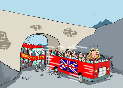 Cartoon: Durchmarsch (medium) by RABE tagged boris,johnson,premier,london,downing,street,ausgang,rücktritt,clown,schuhe,tür,clownsschuhe,rabe,ralf,böhme,cartoon,karikatur,pressezeichnung,farbcartoon,tagescartoon,liz,trus,premierministerin,brücke,doppeldecker,doppeldeckerbuss,doppelstockbus,boris,johnson,premier,london,downing,street,ausgang,rücktritt,clown,schuhe,tür,clownsschuhe,rabe,ralf,böhme,cartoon,karikatur,pressezeichnung,farbcartoon,tagescartoon,liz,trus,premierministerin,brücke,doppeldecker,doppeldeckerbuss,doppelstockbus