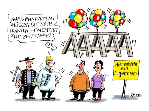 Cartoon: Eigenheim eigenartig (medium) by RABE tagged baustelle,lieferengpässe,baumaterialien,rohstoffe,baustoffe,rabe,ralf,böhme,cartoon,karikatur,pressezeichnung,farbcartoon,tagescartoon,baustoffhandel,baustofflieferung,spinnennetz,kran,rohbau,dachstuhl,bretter,holz,zement,fundament,luftballone,baustelle,lieferengpässe,baumaterialien,rohstoffe,baustoffe,rabe,ralf,böhme,cartoon,karikatur,pressezeichnung,farbcartoon,tagescartoon,baustoffhandel,baustofflieferung,spinnennetz,kran,rohbau,dachstuhl,bretter,holz,zement,fundament,luftballone