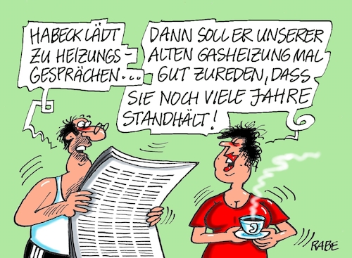 Cartoon: Einheizer Habeck (medium) by RABE tagged klima,klimaziele,klimawende,ampel,wissing,streit,umsetzung,rabe,ralf,böhme,cartoon,karikatur,pressezeichnung,farbcartoon,tagescartoon,dürre,klimakatastrophe,robert,habeck,grüne,heizungsgespräch,heizungstausch,wärmewende,klimagesetz,wärmepumpe,ölheizung,gasheizung,klima,klimaziele,klimawende,ampel,wissing,streit,umsetzung,rabe,ralf,böhme,cartoon,karikatur,pressezeichnung,farbcartoon,tagescartoon,dürre,klimakatastrophe,robert,habeck,grüne,heizungsgespräch,heizungstausch,wärmewende,klimagesetz,wärmepumpe,ölheizung,gasheizung