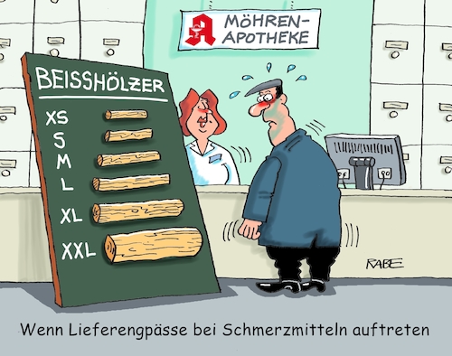 Cartoon: Engpässliches (medium) by RABE tagged virus,corona,pandemie,coronakrise,rabe,ralf,böhme,cartoon,karikatur,pressezeichnung,farbcartoon,tagescartoon,viren,virenschutz,mundschutz,desinfektion,föderal,föderalismus,ländersache,impfstoff,medikamente,medizin,schmerzmittel,lieferung,engpass,lieferengpass,medikamentenengpass,medikament,arzt,apotheke,rezept,beissholz,schmerzen,paracetamol,virus,corona,pandemie,coronakrise,rabe,ralf,böhme,cartoon,karikatur,pressezeichnung,farbcartoon,tagescartoon,viren,virenschutz,mundschutz,desinfektion,föderal,föderalismus,ländersache,impfstoff,medikamente,medizin,schmerzmittel,lieferung,engpass,lieferengpass,medikamentenengpass,medikament,arzt,apotheke,rezept,beissholz,schmerzen,paracetamol