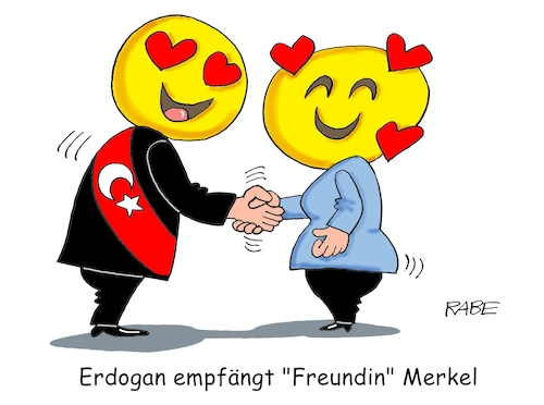 Cartoon: Erdogan und Angie (medium) by RABE tagged groko,union,cdu,csu,spd,merkel,akk,berlin,bundesregierung,befragung,rabe,ralf,böhme,cartoon,karikatur,pressezeichnung,farbcartoon,tagescartoon,prügelei,halbzeit,halbzeitbilanz,staatsbesuch,türkei,erdogan,ankara,istanbul,uni,flüchtlingsabkommen,flüchtlingsdeal,verhandlungen,eu,beitritt,emjoi,groko,union,cdu,csu,spd,merkel,akk,berlin,bundesregierung,befragung,rabe,ralf,böhme,cartoon,karikatur,pressezeichnung,farbcartoon,tagescartoon,prügelei,halbzeit,halbzeitbilanz,staatsbesuch,türkei,erdogan,ankara,istanbul,uni,flüchtlingsabkommen,flüchtlingsdeal,verhandlungen,eu,beitritt,emjoi
