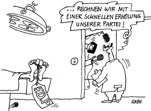 Cartoon: Erholungsphase (medium) by RABE tagged fdp,bundesregierung,parteitag,parteivorstand,brüderle,rösler,westerwelle,bahr,kanzlerin,cdu,koalition,schwarzgelb,euro,krise,lindner,fraktionsvorsitzender,abwahl,außenminister,wirtschaftsminister,fgesundheitsminister,arzt,pathologe,sezieren,leichenschauhaus,op,abwahlantrag,bundesparteitag,kabinettsumbildung,interview,reanimation,wiederbelebung,bundesregierung,kanzlerin,merkel,koalition,cdu,fdp,parteivorsitz,parteispitze,bundesparteitag,vizekanzler,parteivorsitzender,fraktionsvorsitzender,rösler,brüderle,westerwelle,lindner,personaldebatte,kabinettsumbild