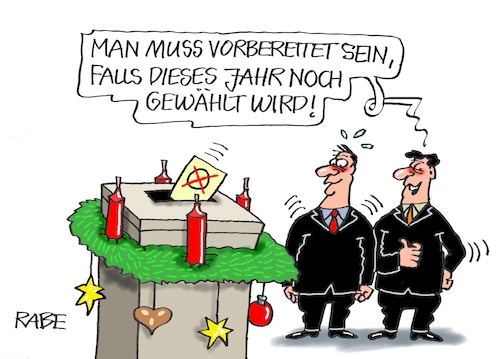 Es weihnachtet im Wahllokal Es weihnachtet im Wahllokal