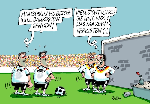 Cartoon: Es wird gemauert (medium) by RABE tagged fußball,nagelsmann,spieler,wm,kader,usa,ball,sport,tor,spielfeld,schiedsrichter,videobeweis,rabe,ralf,böhme,cartoon,karikatur,pressezeichnung,farbcartoon,tagescartoon,hund,bundesliga,ballaballa,mauer,mauerbau,hubertz,bauministerin,baukosten,senkung,fußball,nagelsmann,spieler,wm,kader,usa,ball,sport,tor,spielfeld,schiedsrichter,videobeweis,rabe,ralf,böhme,cartoon,karikatur,pressezeichnung,farbcartoon,tagescartoon,hund,bundesliga,ballaballa,mauer,mauerbau,hubertz,bauministerin,baukosten,senkung