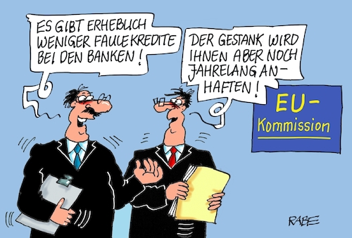 Cartoon: Faule Kredite (medium) by RABE tagged europawahl,mai,brüssel,eu,rabe,ralf,böhme,cartoon,karikatur,pressezeichnung,farbcartoon,tagescartoon,kreistag,kreistagswahlen,wahlsonntag,sitze,kandidaten,wahlcoaching,wähler,wählercoaching,coach,banken,kredite,faul,bad,bank,griechenland,zypern,kreditvergabe,euros,kommission,europawahl,mai,brüssel,eu,rabe,ralf,böhme,cartoon,karikatur,pressezeichnung,farbcartoon,tagescartoon,kreistag,kreistagswahlen,wahlsonntag,sitze,kandidaten,wahlcoaching,wähler,wählercoaching,coach,banken,kredite,faul,bad,bank,griechenland,zypern,kreditvergabe,euros,kommission