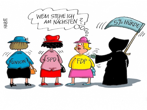 Cartoon: FDP und Sense (medium) by RABE tagged bundestagswahl,fdp,lindner,wer,wem,union,spd,groko,rabe,ralf,böhme,cartoon,karikatur,pressezeichnung,farbcartoon,tagescartoon,sense,tod,hürde,bundestagswahlkampf,schulz,ampel,bundestagswahl,fdp,lindner,wer,wem,union,spd,groko,rabe,ralf,böhme,cartoon,karikatur,pressezeichnung,farbcartoon,tagescartoon,sense,tod,hürde,bundestagswahlkampf,schulz,ampel