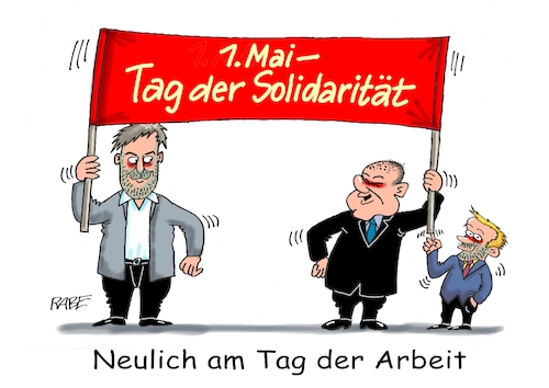 Cartoon: Festhalter (medium) by RABE tagged mai,maifeiertag,maidemonstration,maidemo,transparent,kampftag,losung,cartoon,karikatur,pressezeichnung,farbcartoon,tagescartoon,habeck,scholz,lindner,stange,griff,stofftransparent,solidaarität,spd,grüne,fdb,mai,maifeiertag,maidemonstration,maidemo,transparent,kampftag,losung,cartoon,karikatur,pressezeichnung,farbcartoon,tagescartoon,habeck,scholz,lindner,stange,griff,stofftransparent,solidaarität,spd,grüne,fdb