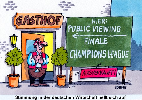 Cartoon: Finale Wembley (medium) by RABE tagged finale,wembley,london,public,viewing,champions,league,fc,bayern,münchen,borussia,dortmund,endspiel,fußball,gasthof,wirtschaft,ausverkauft,rabe,ralf,böhme,cartoon,karikatur,pressezeichnung,farbcartoon,finalteilnehmer,tor,elfmeterschiessen,spieler,sieg,schwarz,gelb,fans,klopp,sammer,hoeneß,beckenbauer,kehl,borussen,finale,wembley,london,public,viewing,champions,league,fc,bayern,münchen,borussia,dortmund,endspiel,fußball,gasthof,wirtschaft,ausverkauft,rabe,ralf,böhme,cartoon,karikatur,pressezeichnung,farbcartoon,finalteilnehmer,tor,elfmeterschiessen,spieler,sieg,schwarz,gelb,fans,klopp,sammer,hoeneß,beckenbauer,kehl,borussen