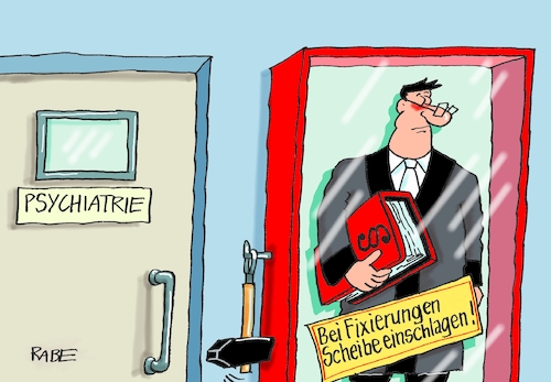 Cartoon: Fixierungen (medium) by RABE tagged jens,spahn,gesundheitsminister,cdu,pflegedienst,psychiatrie,fixierungen,fixieren,bett,fesseln,rabe,ralf,böhme,cartoon,karikatur,pressezeichnung,farbcartoon,tagescartoon,richter,justiz,rechtsanwalt,urteil,bundesverfassungsgericht,ärzte,mediziner,psychologen,jens,spahn,gesundheitsminister,cdu,pflegedienst,psychiatrie,fixierungen,fixieren,bett,fesseln,rabe,ralf,böhme,cartoon,karikatur,pressezeichnung,farbcartoon,tagescartoon,richter,justiz,rechtsanwalt,urteil,bundesverfassungsgericht,ärzte,mediziner,psychologen