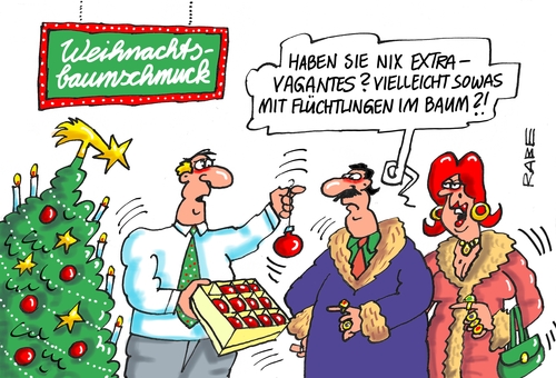 Flüchtlinge auf Baum Flüchtlinge auf Baum