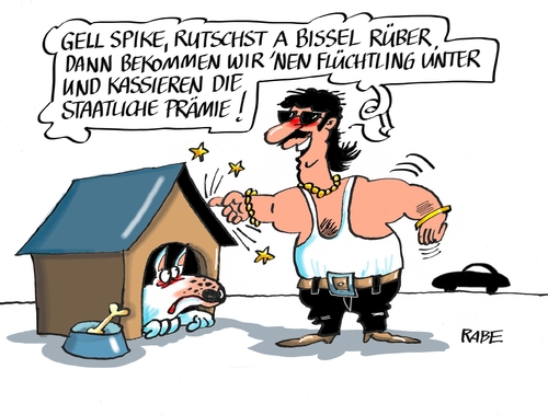 Cartoon: Flüchtlingsunterbringungsprämi (medium) by RABE tagged flüchtlingsdrama,mittelmeer,flüchtlinge,bootpeople,schlepper,schleuser,rabe,ralf,böhme,cartoon,karikatur,pressezeichnung,farbcartoon,tagescartoon,eu,europa,flüchtlingspolitik,flüchtlingsunterbringung,prämie,privatunterkunft,staat,flüchtlingsdrama,mittelmeer,flüchtlinge,bootpeople,schlepper,schleuser,rabe,ralf,böhme,cartoon,karikatur,pressezeichnung,farbcartoon,tagescartoon,eu,europa,flüchtlingspolitik,flüchtlingsunterbringung,prämie,privatunterkunft,staat