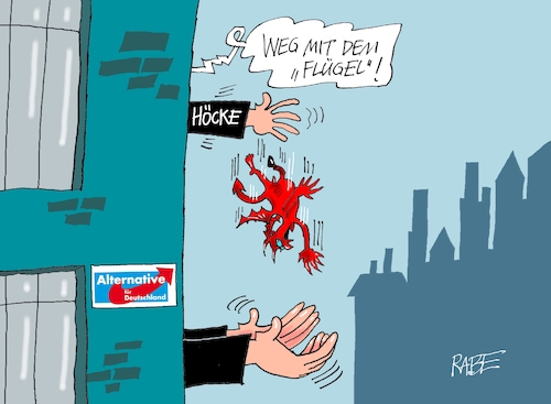 Cartoon: Flügeliges (medium) by RABE tagged landtagswahl,thüringen,erfurt,ramelow,kemmerich,fdp,akk,rücktritt,höcke,minderheitsregierung,kanzleramt,domino,dominospiel,cdu,dominosteine,hirte,afd,flügel,auflösung,rechts,gedankengut,parteitag,machtkampf,selbstauflösung,bundesparteitag,rechtsnational,landtagswahl,thüringen,erfurt,ramelow,kemmerich,fdp,akk,rücktritt,höcke,minderheitsregierung,kanzleramt,domino,dominospiel,cdu,dominosteine,hirte,afd,flügel,auflösung,rechts,gedankengut,parteitag,machtkampf,selbstauflösung,bundesparteitag,rechtsnational