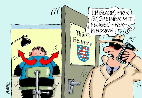 Cartoon: Flügelverbindung (medium) by RABE tagged chemnitz,sachsen,aufmarsch,demo,rabe,ralf,böhme,cartoon,karikatur,pressezeichnung,farbcartoon,tagescartoon,dresden,polizei,merkel,weg,demokratie,demokratieverständnis,demokratieverlust,verfassungsschutz,thüringen,beamte,observierung,beobachtung,entlassung,verfassungsfeindlichkeit,flügel,afd,flügelverbindung,spd,innenminister,csu,seehofer,chemnitz,sachsen,aufmarsch,demo,rabe,ralf,böhme,cartoon,karikatur,pressezeichnung,farbcartoon,tagescartoon,dresden,polizei,merkel,weg,demokratie,demokratieverständnis,demokratieverlust,verfassungsschutz,thüringen,beamte,observierung,beobachtung,entlassung,verfassungsfeindlichkeit,flügel,afd,flügelverbindung,spd,innenminister,csu,seehofer