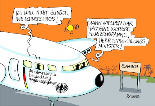 Flugzeugpanne Flugzeugpanne