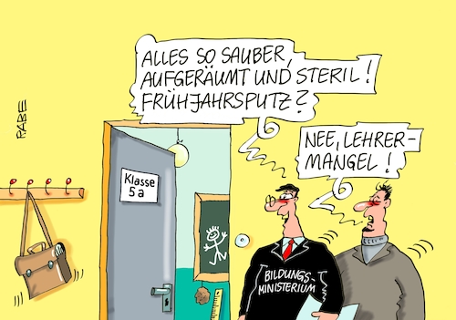 Cartoon: Frühjahrsputz (medium) by RABE tagged bildung,bildungspolitik,ländersache,digitalisierung,bund,grundgesetzänderung,rabe,ralf,böhme,cartoon,karikatur,pressezeichnung,farbcartoon,tagescartoon,lehrer,schüler,schultafel,märchenstunde,lehrermangel,klassenzimmer,sauberkeit,ordnung,frühjahr,frühjahrsputz,bildungsminister,bildung,bildungspolitik,ländersache,digitalisierung,bund,grundgesetzänderung,rabe,ralf,böhme,cartoon,karikatur,pressezeichnung,farbcartoon,tagescartoon,lehrer,schüler,schultafel,märchenstunde,lehrermangel,klassenzimmer,sauberkeit,ordnung,frühjahr,frühjahrsputz,bildungsminister