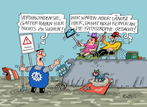 Cartoon: Gaffer (medium) by RABE tagged hochwasser,hochwasseropfer,soforthilfe,krisengebiet,fluthilfe,flutopfer,rabe,ralf,böhme,cartoon,karikatur,pressezeichnung,farbcartoon,tagescartoon,schlauchboot,bürokratie,euros,geldsäcke,hochwassergebiet,thw,gaffer,selfi,liegestühle,katze,opfer,katastrophentouristen,katastrophentourismus,hochwasser,hochwasseropfer,soforthilfe,krisengebiet,fluthilfe,flutopfer,rabe,ralf,böhme,cartoon,karikatur,pressezeichnung,farbcartoon,tagescartoon,schlauchboot,bürokratie,euros,geldsäcke,hochwassergebiet,thw,gaffer,selfi,liegestühle,katze,opfer,katastrophentouristen,katastrophentourismus