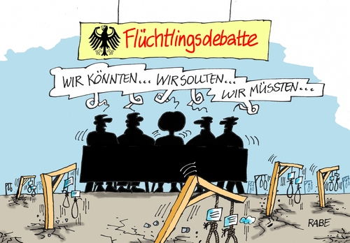 Cartoon: Galgenhumor (medium) by RABE tagged galgen,galgenatrappe,pegide,dresden,montagsdemo,pegidademo,flüchtlinge,flüchtlingsdebatte,rabe,ralf,böhme,cartoon,karikatur,pressezeichnung,tagescartoon,galgenstrick,debatte,transitzone,asylanten,galgen,galgenatrappe,pegide,dresden,montagsdemo,pegidademo,flüchtlinge,flüchtlingsdebatte,rabe,ralf,böhme,cartoon,karikatur,pressezeichnung,tagescartoon,galgenstrick,debatte,transitzone,asylanten