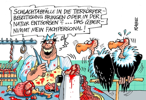 Cartoon: Gammelfleisch (medium) by RABE tagged gammelfleisch,abfälle,aas,geier,metzger,fleischer,aasgeier,fleischabfälle,rabr,ralf,böhme,cartoon,karikatur,pressezeichnung,farbcartoon,tagescartoon,abdeckerei,natur,schlachtplatte,gammelfleisch,abfälle,aas,geier,metzger,fleischer,aasgeier,fleischabfälle,rabr,ralf,böhme,cartoon,karikatur,pressezeichnung,farbcartoon,tagescartoon,abdeckerei,natur,schlachtplatte