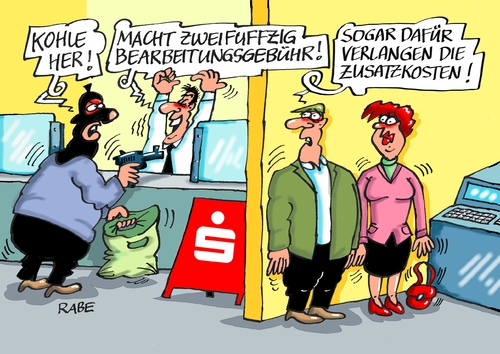 Cartoon: Gebührenspirale (medium) by RABE tagged bank,banken,sparkasse,kunden,service,gebühren,kontoführung,kontoführungsgebühren,rabe,ralf,böhme,cartoon,karikatur,pressezeichnung,farbcartoon,tagescartoon,bankkunden,finanzminister,bankräuber,bank,banken,sparkasse,kunden,service,gebühren,kontoführung,kontoführungsgebühren,rabe,ralf,böhme,cartoon,karikatur,pressezeichnung,farbcartoon,tagescartoon,bankkunden,finanzminister,bankräuber