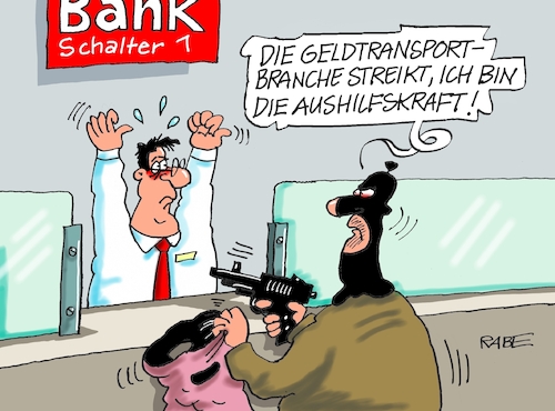 Geldtransporter streikt Geldtransporter streikt