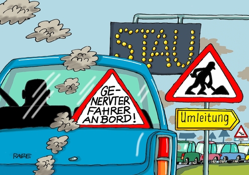 Genervte Autofahrer Genervte Autofahrer
