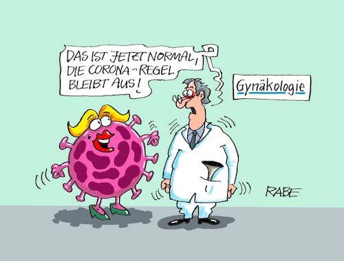 Cartoon: Geregeltes (medium) by RABE tagged corona,kliniken,intensivbetten,überbelegung,op,operationen,omikron,boosterimpfung,coronamaßnahmen,coronakurs,lockerungen,märz,freedomday,schutzmaßnahmen,ampel,aufhebung,schutzmassnahmen,regel,monatsblutung,frauenarzt,gynäkologie,gynäkologe,corona,kliniken,intensivbetten,überbelegung,op,operationen,omikron,boosterimpfung,coronamaßnahmen,coronakurs,lockerungen,märz,freedomday,schutzmaßnahmen,ampel,aufhebung,schutzmassnahmen,regel,monatsblutung,frauenarzt,gynäkologie,gynäkologe