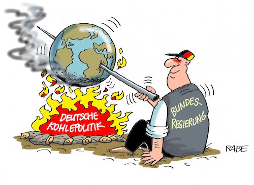 Cartoon: Geröstetes (medium) by RABE tagged klima,klimaziele,klimagipfel,bundesregierung,kohlepolitik,kohleausstieg,grüne,lagerfeuer,flammen,holz,erde,erdkugel,röstung,braten,grillen,rab,ralf,böhme,cartoon,karikatur,pressezeichnung,farbcartoon,tagescartoon,deutschland,energieverbrauch,umweltschutz,weltklimarat,klimaschützer,nachbesserung,klimaschutzziele,kohleabbau,hambacher,forst,rwe,greenpeace,london,klima,klimaziele,klimagipfel,bundesregierung,kohlepolitik,kohleausstieg,grüne,lagerfeuer,flammen,holz,erde,erdkugel,röstung,braten,grillen,rab,ralf,böhme,cartoon,karikatur,pressezeichnung,farbcartoon,tagescartoon,deutschland,energieverbrauch,umweltschutz,weltklimarat,klimaschützer,nachbesserung,klimaschutzziele,kohleabbau,hambacher,forst,rwe,greenpeace,london