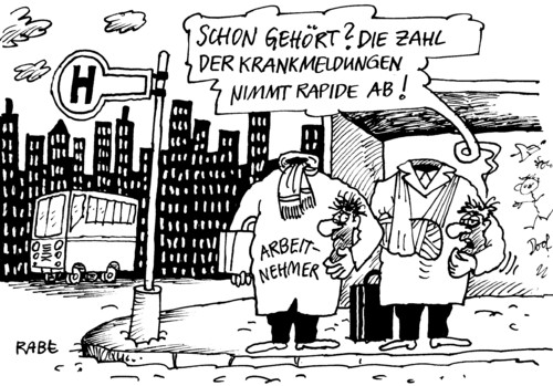 Cartoon: Gesundschrumpfung (medium) by RABE tagged krankmeldung,krankschreibung,arbeitsunfähigkeit,arzt,patient,doktor,medizin,medikament,arbeitnehmer,abgestelter,job,jobverlust,krankenkasse,barmer,aok,bushaltestelle,lohnkürzung,euro,krise,kopf,kopflosigkeit,krankheit,grippe,erkältung,op,lohnfortzahlung,arbeitsagentur,kündigung,krankmeldung,krankschreibung,arbeitsunfähigkeit,arzt,patient,doktor,medizin,medikament,arbeitnehmer,gesundheit,krank,arbeit,job