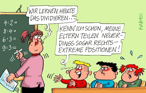 Cartoon: Geteiltes (medium) by RABE tagged schule,schüler,lehrer,schultafel,schwamm,bildung,digtalpakt,bund,länder,rabe,ralf,böhme,cartoon,karikatur,pressezeichnung,farbcartoon,tagescartoon,abwischer,schulranzen,tafel,tafelschwamm,kreide,rechtsextremismus,rechte,neonazis,afd,höcke,meinung,demokratieverlust,gedankengut,positionierung,faschisten,nazis,schule,schüler,lehrer,schultafel,schwamm,bildung,digtalpakt,bund,länder,rabe,ralf,böhme,cartoon,karikatur,pressezeichnung,farbcartoon,tagescartoon,abwischer,schulranzen,tafel,tafelschwamm,kreide,rechtsextremismus,rechte,neonazis,afd,höcke,meinung,demokratieverlust,gedankengut,positionierung,faschisten,nazis