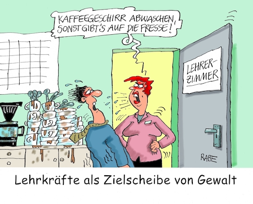 Cartoon: Gewaltiges (medium) by RABE tagged schule,schüler,schulferien,herbstferien,urlaub,rabe,ralf,böhme,cartoon,karikatur,pressezeichnung,farbcartoon,tagescartoon,handy,mathe,deutsch,defizite,grundschüler,lerndefizite,gewalt,lehrer,lehrerzimmer,fresse,schläge,hiebe,abwasch,kaffeegeschirr,schule,schüler,schulferien,herbstferien,urlaub,rabe,ralf,böhme,cartoon,karikatur,pressezeichnung,farbcartoon,tagescartoon,handy,mathe,deutsch,defizite,grundschüler,lerndefizite,gewalt,lehrer,lehrerzimmer,fresse,schläge,hiebe,abwasch,kaffeegeschirr