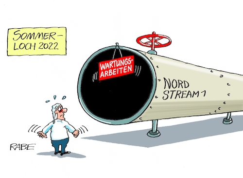 Cartoon: Gewartet (medium) by RABE tagged energiewende,windkraft,windräder,solarenergie,umweltminister,robert,habeck,grüne,rabe,ralf,böhme,cartoon,karikatur,pressezeichnung,farbcartoon,tagescartoon,michel,lastenträger,kosten,energiepreise,gaspreise,gasspeicher,nordstream,turbine,gasturbine,wartung,wartungsarbeiten,russland,putin,sanktionen,ukraine,ukrainekrieg,sommer,sommerloch,rohr,energiewende,windkraft,windräder,solarenergie,umweltminister,robert,habeck,grüne,rabe,ralf,böhme,cartoon,karikatur,pressezeichnung,farbcartoon,tagescartoon,michel,lastenträger,kosten,energiepreise,gaspreise,gasspeicher,nordstream,turbine,gasturbine,wartung,wartungsarbeiten,russland,putin,sanktionen,ukraine,ukrainekrieg,sommer,sommerloch,rohr