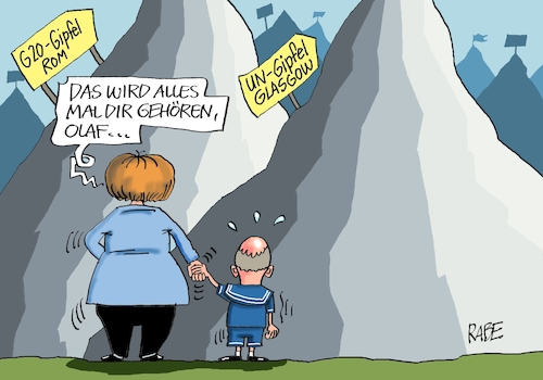 Cartoon: Gipfelstürmer (medium) by RABE tagged merkel,bundeskanzlerin,reden,regierungserklärungen,eu,gipfel,rabe,ralf,böhme,cartoon,karikatur,pressezeichnung,farbcartoon,tagescartoon,kanzlerkandidat,olaf,scholz,spd,gipfeltreffen,matrosenanzug,bergsteiger,rom,un,glasgow,klimagipfel,wirtschaftsstaaten,klimaabkommen,amtseinführung,merkel,bundeskanzlerin,reden,regierungserklärungen,eu,gipfel,rabe,ralf,böhme,cartoon,karikatur,pressezeichnung,farbcartoon,tagescartoon,kanzlerkandidat,olaf,scholz,spd,gipfeltreffen,matrosenanzug,bergsteiger,rom,un,glasgow,klimagipfel,wirtschaftsstaaten,klimaabkommen,amtseinführung