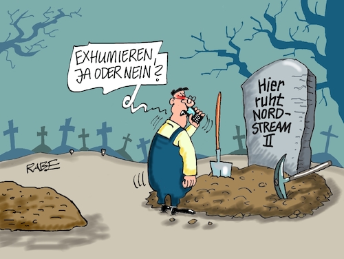 Cartoon: Grabgeflüster (medium) by RABE tagged gas,gassparen,gasnotstand,gasgeben,sanktionen,gasspeicher,gasheizung,rabe,ralf,böhme,cartoon,karikatur,pressezeichnung,farbcartoon,tagescartoon,robert,habeck,putin,ukrainekrieg,nordstream,pipeline,friedhof,grabstein,friedhofswärter,öffnung,gas,gassparen,gasnotstand,gasgeben,sanktionen,gasspeicher,gasheizung,rabe,ralf,böhme,cartoon,karikatur,pressezeichnung,farbcartoon,tagescartoon,robert,habeck,putin,ukrainekrieg,nordstream,pipeline,friedhof,grabstein,friedhofswärter,öffnung