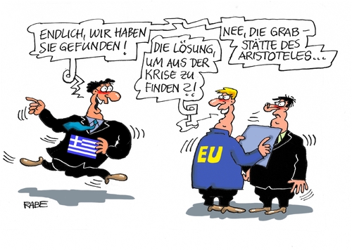 Cartoon: Griechenlandhilfe (medium) by RABE tagged griechenland,eu,griechenlandhilfe,athen,rabe,ralf,böhme,cartoon,karikatur,pressezeichnung,farbcartoon,tagescartoon,geldgeber,iwf,aristoteles,grab,fund,griechenland,eu,griechenlandhilfe,athen,rabe,ralf,böhme,cartoon,karikatur,pressezeichnung,farbcartoon,tagescartoon,geldgeber,iwf,aristoteles,grab,fund