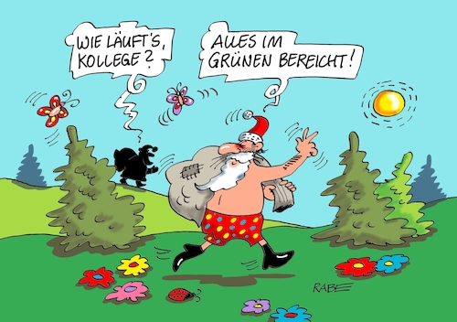 Cartoon: Grüner Bereich (medium) by RABE tagged weihnachten,weihnachtsmann,schlitten,rentiere,kanzlerin,merkel,rabe,ralf,böhme,cartoon,karikatur,pressezeichnung,farbcartoon,tagescartoon,grün,heißzeit,klimawandel,frühjahr,badehose,bescherung,weihnachten,weihnachtsmann,schlitten,rentiere,kanzlerin,merkel,rabe,ralf,böhme,cartoon,karikatur,pressezeichnung,farbcartoon,tagescartoon,grün,heißzeit,klimawandel,frühjahr,badehose,bescherung