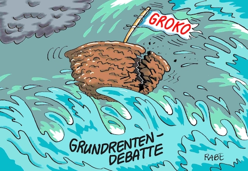 Cartoon: Grundrente nochmal (medium) by RABE tagged groko,union,cdu,csu,spd,merkel,akk,berlin,bundesregierung,befragung,rabe,ralf,böhme,cartoon,karikatur,pressezeichnung,farbcartoon,tagescartoon,prügelei,halbzeit,halbzeitbilanz,grundrente,hubertus,heil,debatte,nussschale,bedürftigkeitsprüfung,rentner,groko,union,cdu,csu,spd,merkel,akk,berlin,bundesregierung,befragung,rabe,ralf,böhme,cartoon,karikatur,pressezeichnung,farbcartoon,tagescartoon,prügelei,halbzeit,halbzeitbilanz,grundrente,hubertus,heil,debatte,nussschale,bedürftigkeitsprüfung,rentner