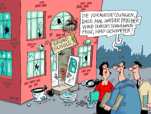 Cartoon: Grundschulen (medium) by RABE tagged schulen,bildungswesen,lehrer,schüler,unterricht,gew,rabe,ralf,böhme,cartoon,karikatur,pressezeichnung,farbcartoon,tagescartoon,smartphone,handy,diktat,schulklasse,streik,grundschulen,regierung,unbewohnbar,schulgebäude,sanierung,bildingsminister,schulen,bildungswesen,lehrer,schüler,unterricht,gew,rabe,ralf,böhme,cartoon,karikatur,pressezeichnung,farbcartoon,tagescartoon,smartphone,handy,diktat,schulklasse,streik,grundschulen,regierung,unbewohnbar,schulgebäude,sanierung,bildingsminister