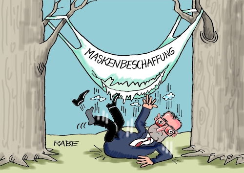 Cartoon: Hängemattenriss (medium) by RABE tagged merz,union,kanzler,fritze,koalition,spd,klingbeil,bundesregierung,rabe,ralf,böhme,cartoon,karikatur,pressezeichnung,farbcartoon,tagescartoon,trump,putin,krisen,tv,nachrichten,jens,spahn,karl,lauterbach,gesundheitsminister,maske,corona,coronamaske,maskendeal,maskenaffäre,untersuchungsausschuß,hängematte,sturz,riss,merz,union,kanzler,fritze,koalition,spd,klingbeil,bundesregierung,rabe,ralf,böhme,cartoon,karikatur,pressezeichnung,farbcartoon,tagescartoon,trump,putin,krisen,tv,nachrichten,jens,spahn,karl,lauterbach,gesundheitsminister,maske,corona,coronamaske,maskendeal,maskenaffäre,untersuchungsausschuß,hängematte,sturz,riss