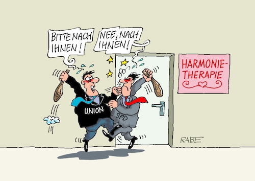 Harmonisches (medium) Cartoon: Harmonisches (medium) by RABE tagged merz,union,kanzler,fritze,koalition,spd,klingbeil,bundesregierung,rabe,ralf,böhme,cartoon,karikatur,pressezeichnung,farbcartoon,tagescartoon,trump,putin,krisen,tv,nachrichten,waschmaschine,harmonie,harmonietherapie,therapie,prügelei,vortritt,prügelknaben,veilchen,uneinigkeit,merz,union,kanzler,fritze,koalition,spd,klingbeil,bundesregierung,rabe,ralf,böhme,cartoon,karikatur,pressezeichnung,farbcartoon,tagescartoon,trump,putin,krisen,tv,nachrichten,waschmaschine,harmonie,harmonietherapie,therapie,prügelei,vortritt,prügelknaben,veilchen,uneinigkeit