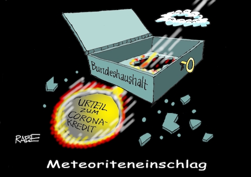 Cartoon: Haushaltsloch (medium) by RABE tagged ampelregierung,scholz,spd,grüne,fdp,lindner,kinder,kindergrundsicherung,rabe,ralf,böhme,cartoon,karikatur,pressezeichnung,farbcartoon,tagescartoon,hausmeister,ohren,zähne,coronakredit,urteil,bvg,karlsruhe,nachtragshaushalt,haushaltstricks,schuldenbremse,grundgesetz,meteorit,loch,meteoriteneinschlag,ampelregierung,scholz,spd,grüne,fdp,lindner,kinder,kindergrundsicherung,rabe,ralf,böhme,cartoon,karikatur,pressezeichnung,farbcartoon,tagescartoon,hausmeister,ohren,zähne,coronakredit,urteil,bvg,karlsruhe,nachtragshaushalt,haushaltstricks,schuldenbremse,grundgesetz,meteorit,loch,meteoriteneinschlag